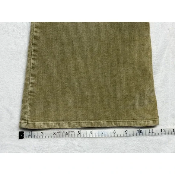 Vintage Mossimo Corduroy Flare Women's Size 13 Pants Faded Olive Beige - Picture 5 of 10